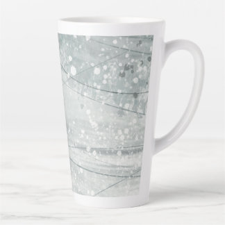 Taza De Café Latte acuarela gris