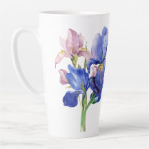 Acuarela Iris Latte Mug
