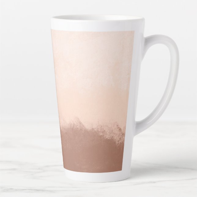 Taza De Café Latte Acuarela Mocha (Derecha)