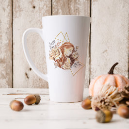 Taza De Café Latte Acuarela Virgo Signo Astrológico Zodiaco | Monogra