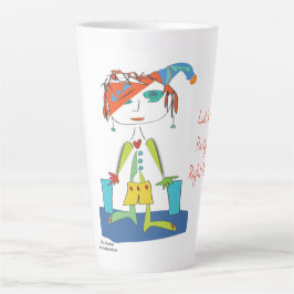 Taza De Café Latte 'Addie' - Yoga Latte Mug