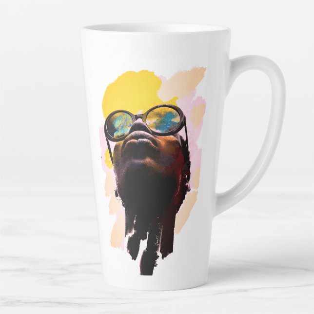 Taza De Café Latte Adelante - Latte Mug (Derecha)