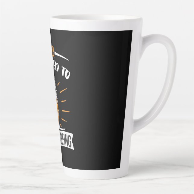 Taza De Café Latte Adicto Al Surf Eólico (Derecha)