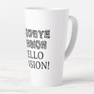 Taza De Café Latte Adiós Tensión Hola Pensión regalo de jubilación ge