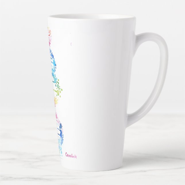 Taza De Café Latte ADN del arco iris (Derecha)