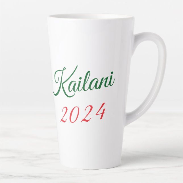 Taza De Café Latte Adorable Bichon Holiday Mug (Derecha)