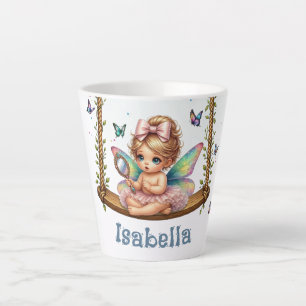 Taza De Café Latte Adorable hada pequeña