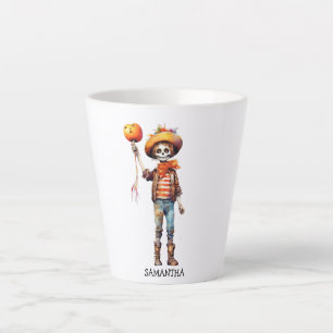 Taza De Café Latte Adorable Kid Zombie - Cute Halloween (3)