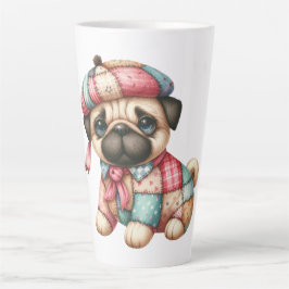 Taza De Café Latte Adorable perro de remate #10