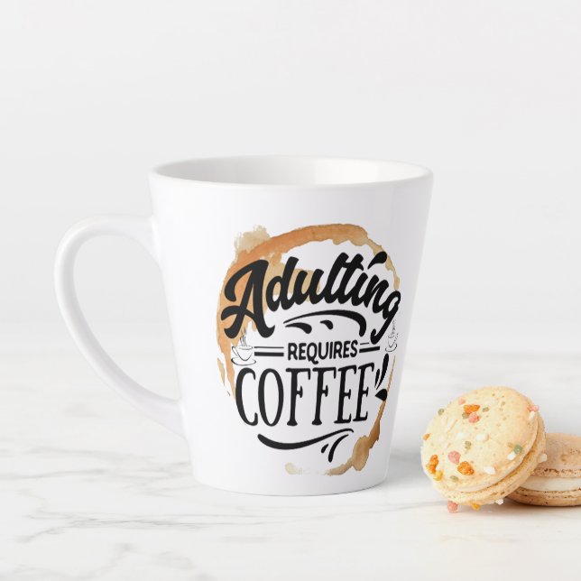 TAZA DE CAFÉ LATTE ADULTO REQUIERE AMOR AL CAFÉ (In situ)