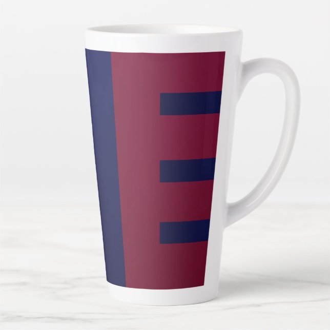Taza De Café Latte Aesthetic Bright Gradient Pattern (Derecha)