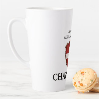 Taza De Café Latte Affiche logo AMHE du 74