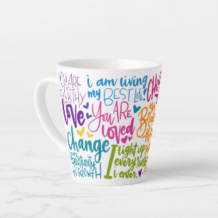 Taza De Café Latte Afirmación diaria
