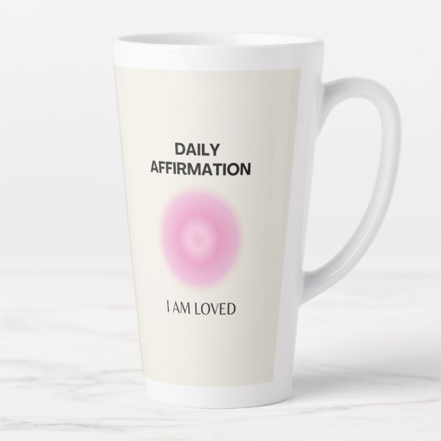 Taza De Café Latte Afirmación diaria, Afirmación positiva, Espiritual (Derecha)