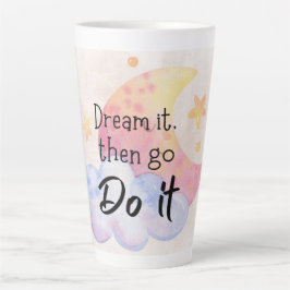 Taza De Café Latte Afirmación positiva Latte Mug | Inspirador
