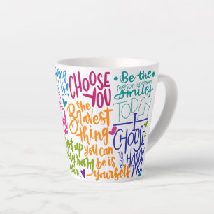Taza De Café Latte Afirmaciones Diarias