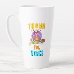Taza De Café Latte Afortunadas vibraciones