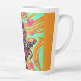 Taza De Café Latte Afropunk Get It Chica Latte Mug