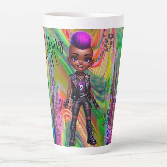 Taza De Café Latte Afropunk matándolo (Anverso)