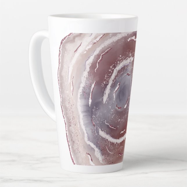 Taza De Café Latte Agato rosa (Ángulo izquierdo)