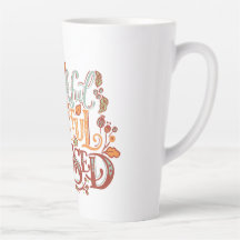 Agradecido, agradecido, bendito latte mug, café mu