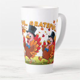 Taza De Café Latte Agradecidos agradecidos agradecimientos Feliz Acci