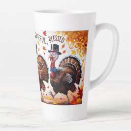 Taza De Café Latte Agradecidos agradecidos agradecimientos Feliz Acci