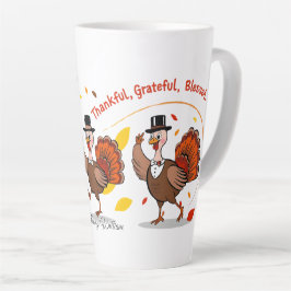 Taza De Café Latte Agradecidos agradecidos agradecimientos Feliz Acci