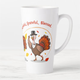 Taza De Café Latte Agradecidos agradecidos agradecimientos Feliz Acci