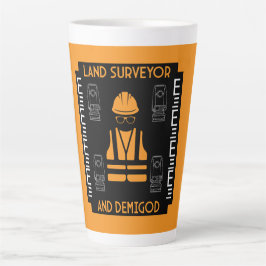 Taza De Café Latte agrimensores terrestres