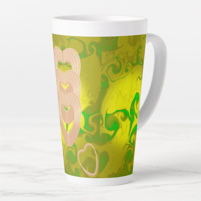 Taza De Café Latte Agua Botella conexión al corazón (Ángulo derecho)