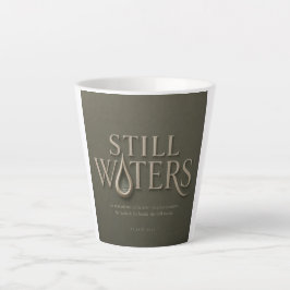 TAZA DE CAFÉ LATTE  AGUAS TRANQUILAS | SALMO 23:2 |