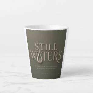 TAZA DE CAFÉ LATTE AGUAS TRANQUILAS SALMO 23:2