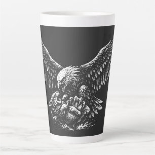 Taza De Café Latte Águila de Cenizas by BurnsInHell