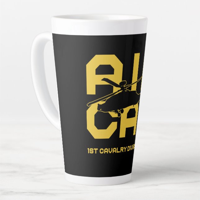 Taza De Café Latte AIR CAV - 1st Cavalry Division (Ángulo izquierdo)