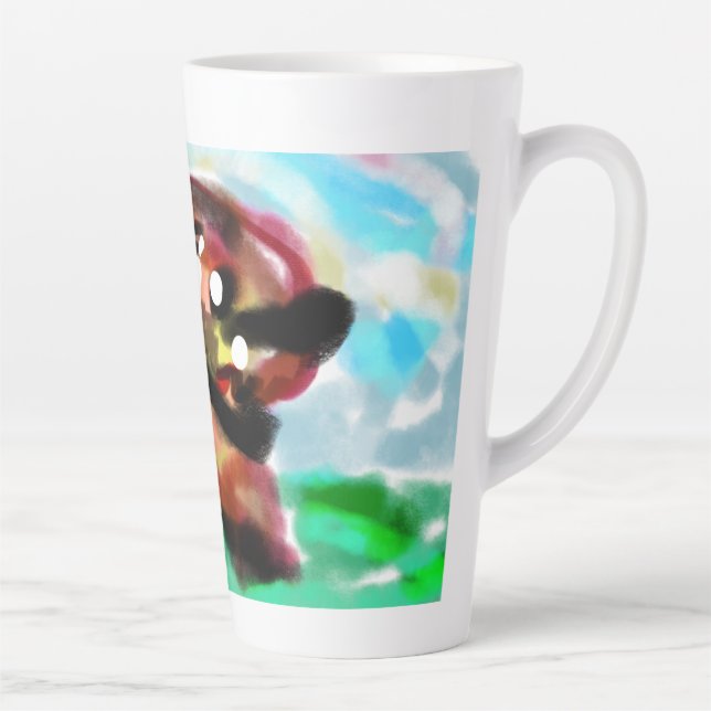 Taza De Café Latte  Airedale Terrier (Derecha)