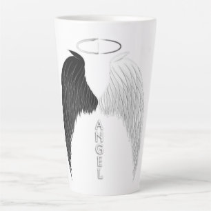 Taza De Café Latte Alas de ángel