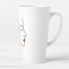 Taza De Café Latte Alas emergentes - Retrato oculto de curación de ma
