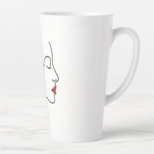 Taza De Café Latte Alas emergentes - Retrato oculto de curación de ma