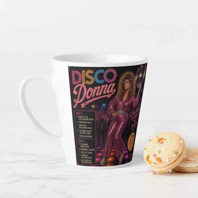 Taza De Café Latte Álbum Disco Donna (In situ)