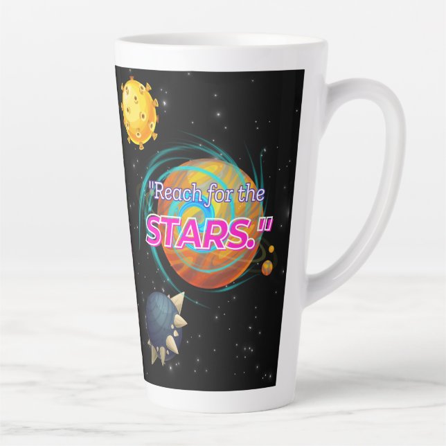 TAZA DE CAFÉ LATTE ALCANZA LAS ESTRELLAS (Derecha)