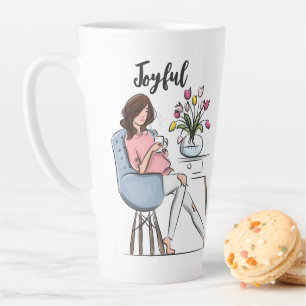 Taza De Café Latte Alegre