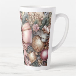 Taza De Café Latte Alegre festivo en tonos suaves