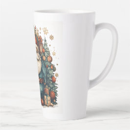 Taza De Café Latte alegre navidad latte mug