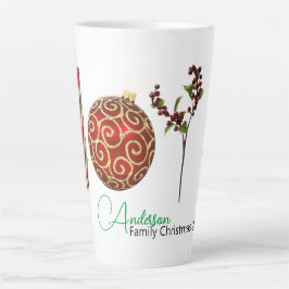 Taza De Café Latte Alegría personalizada canino de caramelo adorno ho