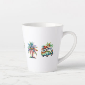Taza De Café Latte Alegría tropical