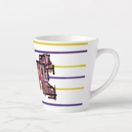 Taza De Café Latte Alegría veraniega de langosta