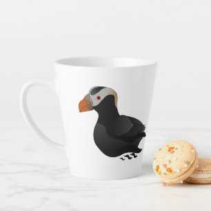 Taza De Café Latte Aleta erguida nadando un buen pájaro