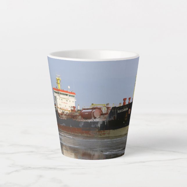 Taza De Café Latte Algocanada latte mug (Anverso)