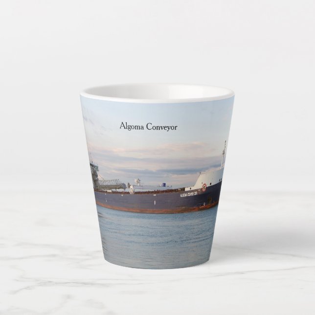 Taza De Café Latte Algoma Conveyor latte mug (Anverso)